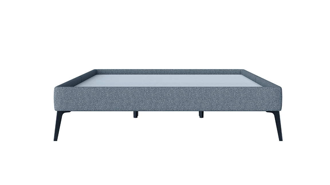 Base Box Sommier Luxo Bouclé Cinza 15 cm - Orthocrin