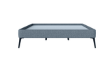 Base Box Sommier Luxo Bouclé Cinza 15 cm - Orthocrin