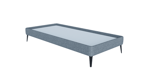 Base Box Sommier Luxo Bouclé Cinza 15 cm - Orthocrin
