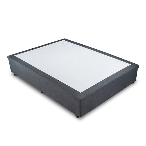 Base Box Baú Organizador Orthocrin Linho Dark Pés de Madeira