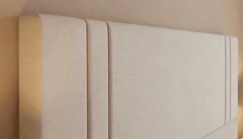 Cabeceira Estofada Âmbar Areia Tecido Linho - Orthocrin