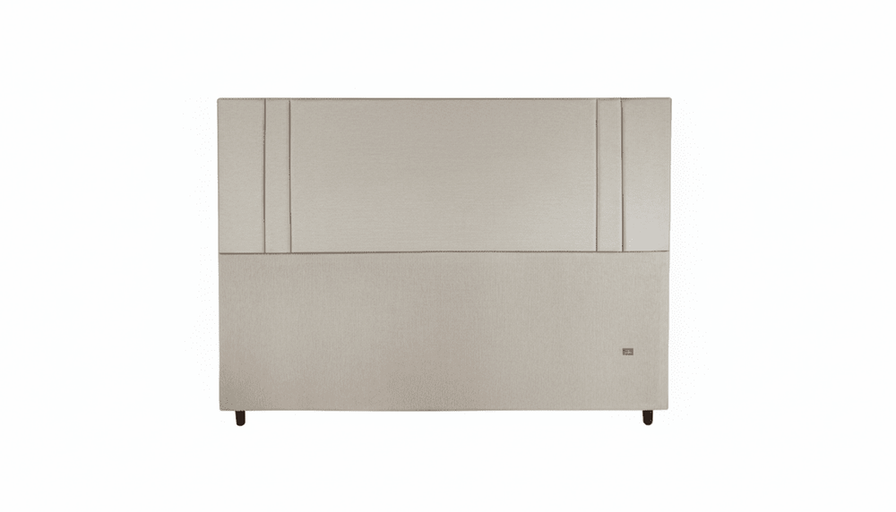 Cabeceira Estofada Âmbar Areia Tecido Linho - Orthocrin