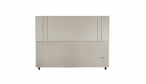 Cabeceira Estofada Âmbar Areia Tecido Linho - Orthocrin