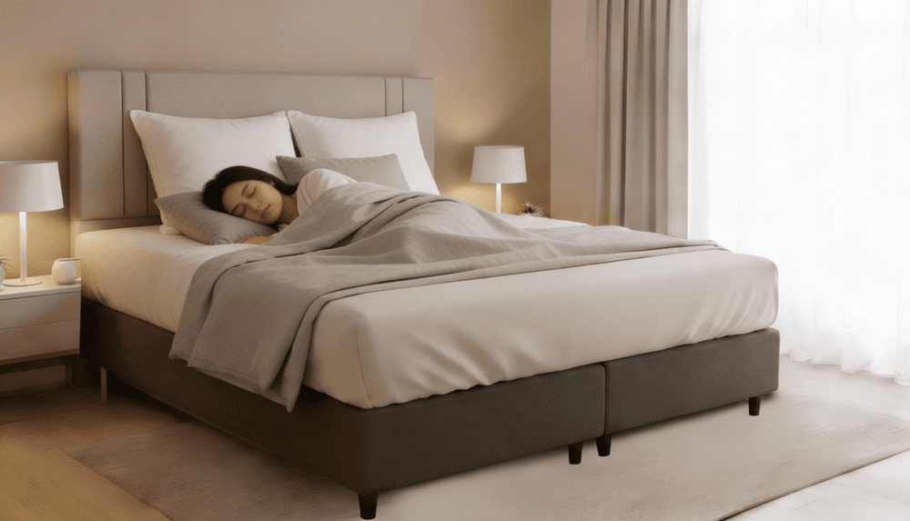 Cabeceira Estofada Âmbar Sépia Tecido Facto - Orthocrin