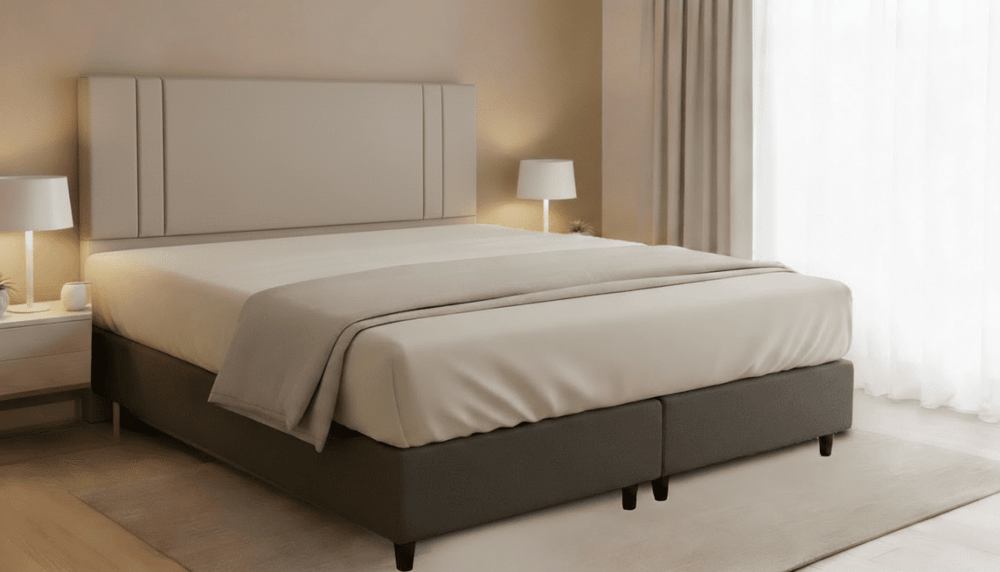 Cabeceira Estofada Âmbar Sépia Tecido Facto - Orthocrin