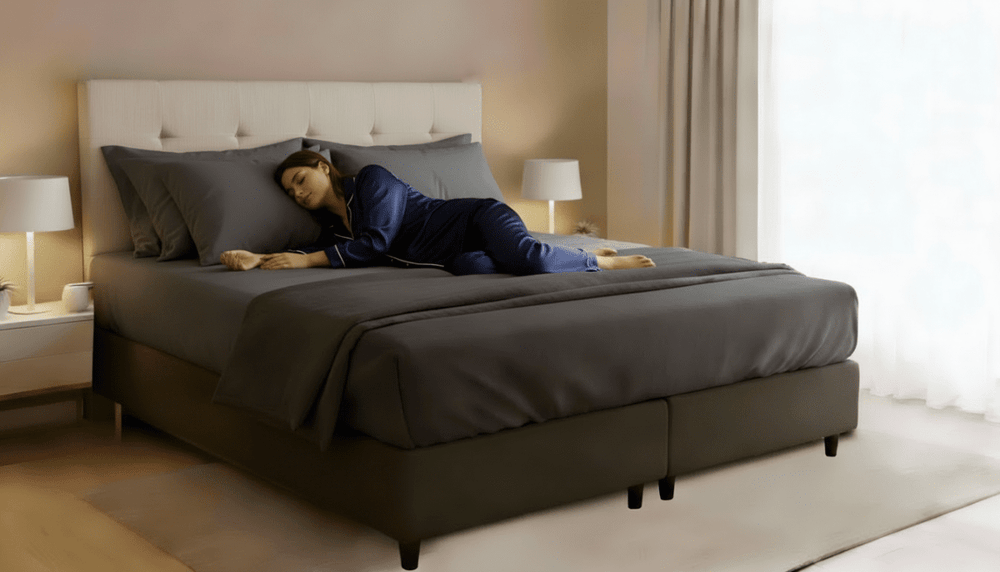 Cabeceira Estofada Diamond Areia Tecido Linho - Orthocrin