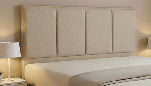 Cabeceira Estofada Garnet Areia Tecido Linho - Orthocrin
