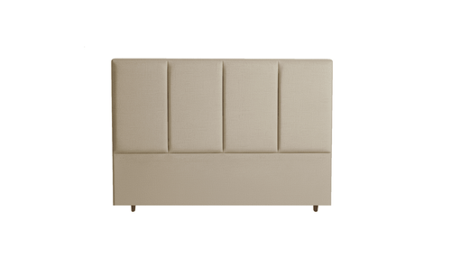 Cabeceira Estofada Garnet Areia Tecido Linho - Orthocrin