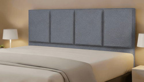 Cabeceira Estofada Garnet Cinza Tecido Bouclé - Orthocrin
