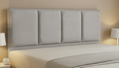 Cabeceira Estofada Garnet Cinza Tecido Facto - Orthocrin