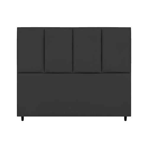 Cabeceira Estofada Garnet Dark Tecido Linho - Orthocrin