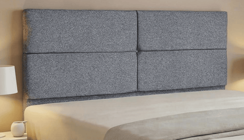 Cabeceira Estofada Lotus Cinza Tecido Bouclé - Orthocrin