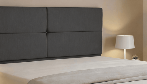 Cabeceira Estofada Lotus Dark Tecido Linho - Orthocrin