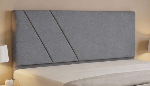 Cabeceira Estofada Topázio Cinza Tecido Bouclé - Orthocrin