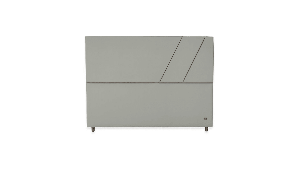 Cabeceira Estofada Topázio Cinza Tecido Facto - Orthocrin