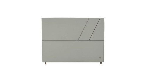 Cabeceira Estofada Topázio Cinza Tecido Facto - Orthocrin