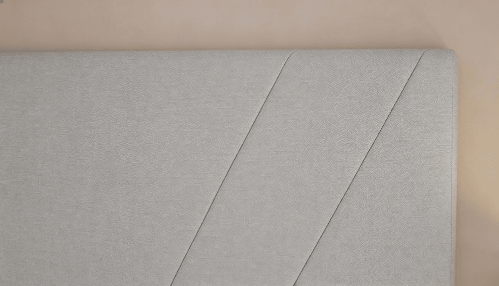 Cabeceira Estofada Topázio Cinza Tecido Facto - Orthocrin