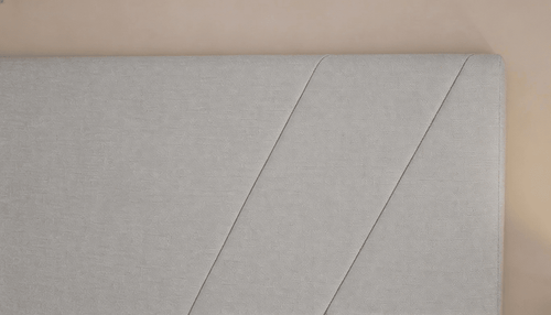 Cabeceira Estofada Topázio Cinza Tecido Facto - Orthocrin