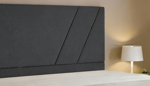 Cabeceira Estofada Topázio Dark Tecido Linho - Orthocrin
