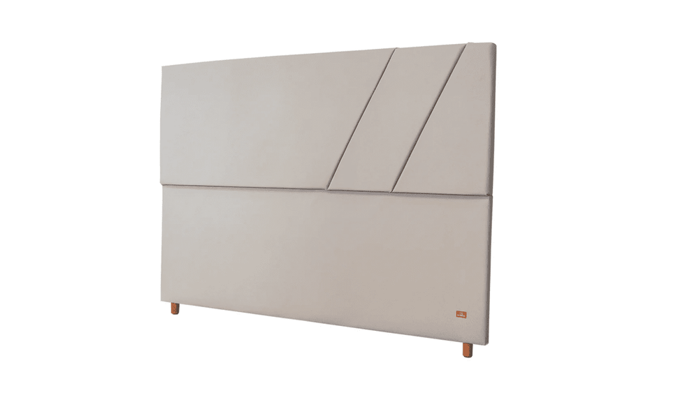 Cabeceira Estofada Topázio Sépia Tecido Facto - Orthocrin