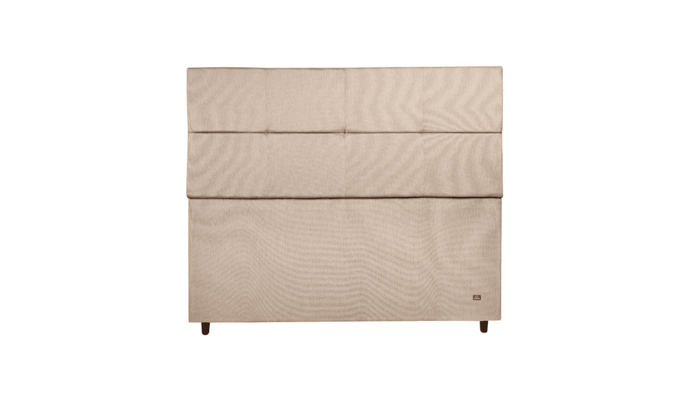 Cabeceira Estofada Verbena Areia Tecido Linho - Orthocrin