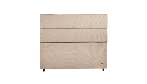 Cabeceira Estofada Verbena Areia Tecido Linho - Orthocrin