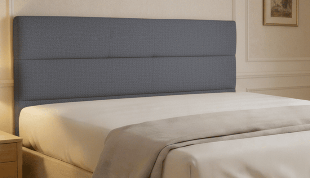 Cabeceira Estofada Verbena Cinza Tecido Bouclé - Orthocrin