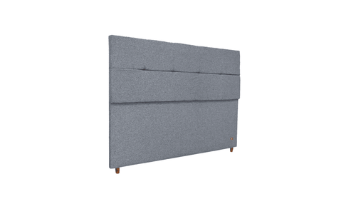 Cabeceira Estofada Verbena Cinza Tecido Bouclé - Orthocrin