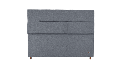 Cabeceira Estofada Verbena Cinza Tecido Bouclé - Orthocrin