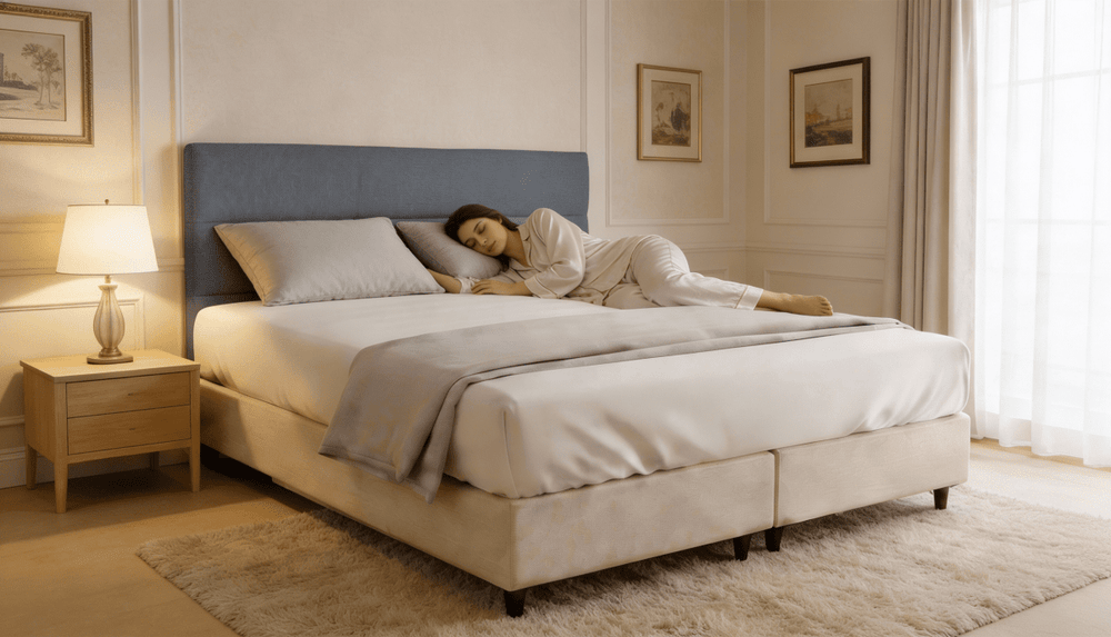 Cabeceira Estofada Verbena Cinza Tecido Bouclé - Orthocrin