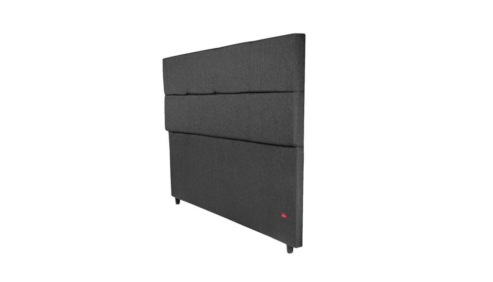 Cabeceira Estofada Verbena Dark Tecido Linho - Orthocrin