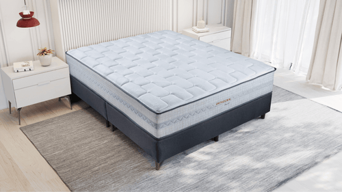 (Colchão + Box) Conjunto de Molas Ensacadas Série 501 + Box Sommier Plus Dark - Orthocrin