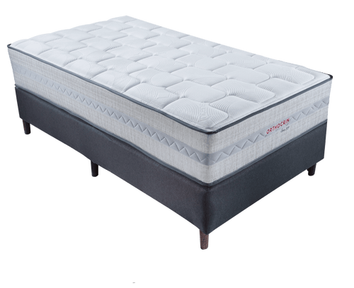 (Colchão + Box) Conjunto de Molas Ensacadas Série 501 + Box Sommier Plus Dark - Orthocrin