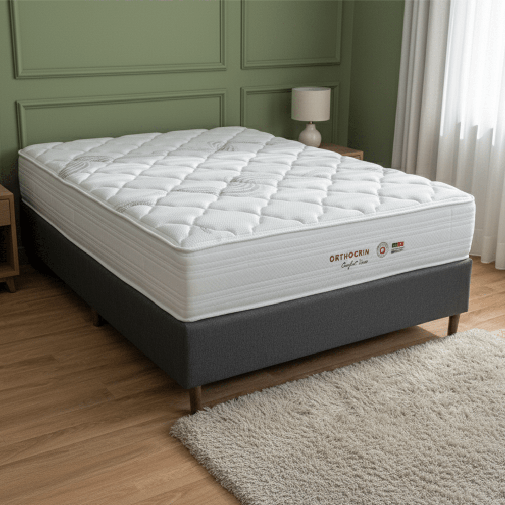 Colchão de Molas Ensacadas Orthocrin Comfort Visco Espuma Viscoelástica - Orthocrin
