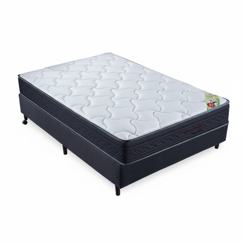 (Colchão + Box!) Colchão Espuma Polaris Ultra D33 Altura 25cm + Box Sommier Plus Dark