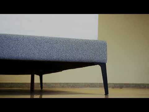 Base Box Sommier Luxo Bouclé Cinza 15 cm