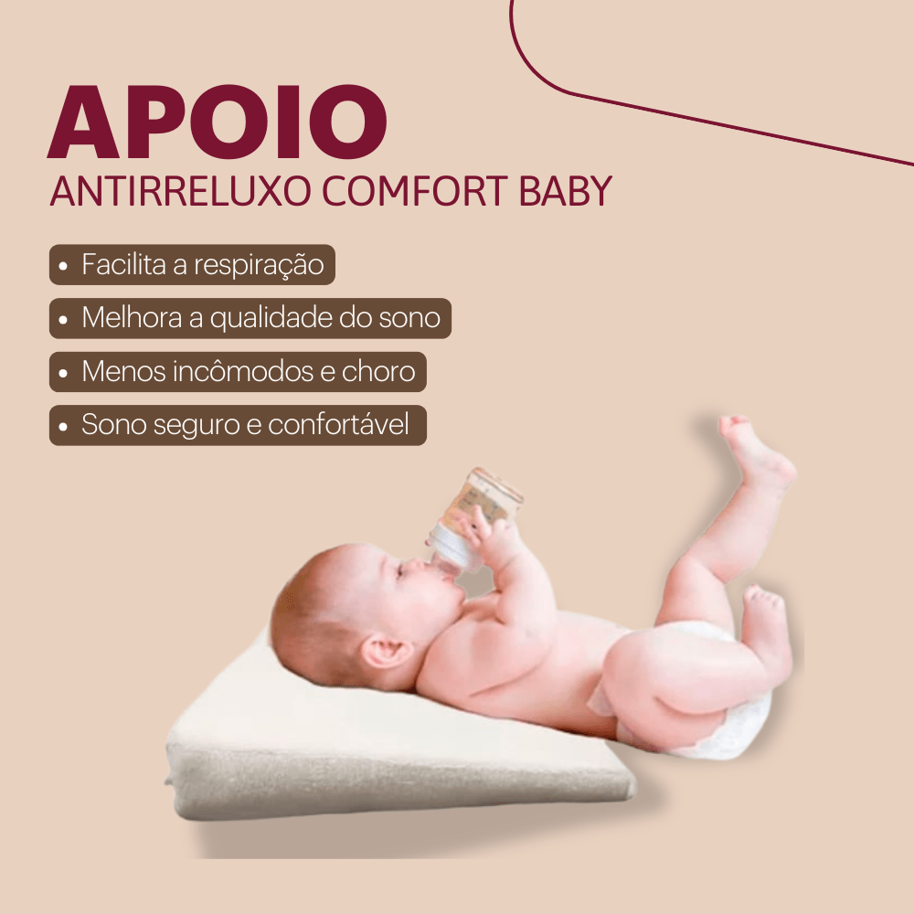 Travesseiro Apoio Antirrefluxo para Bebê Comfort Baby - Orthocrin