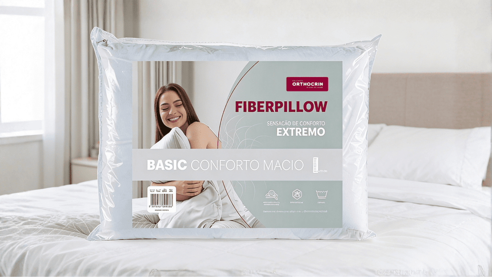 Travesseiro de Fibra Fiberpillow Basic 12 cm - Orthocrin