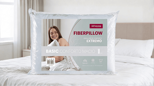Travesseiro de Fibra Fiberpillow Basic 12 cm - Orthocrin