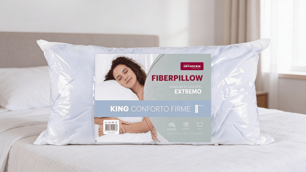 Travesseiro de Fibra Fiberpillow King - Orthocrin