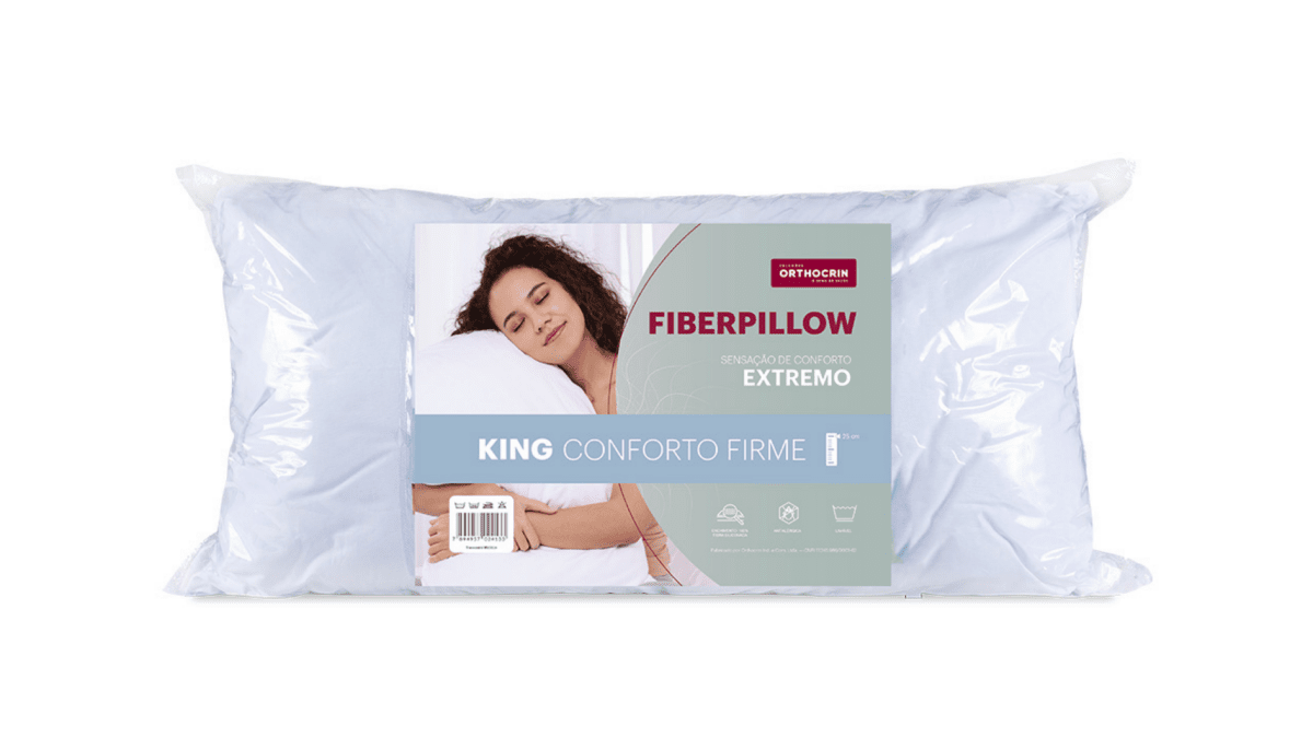Travesseiro de Fibra Fiberpillow King - Orthocrin