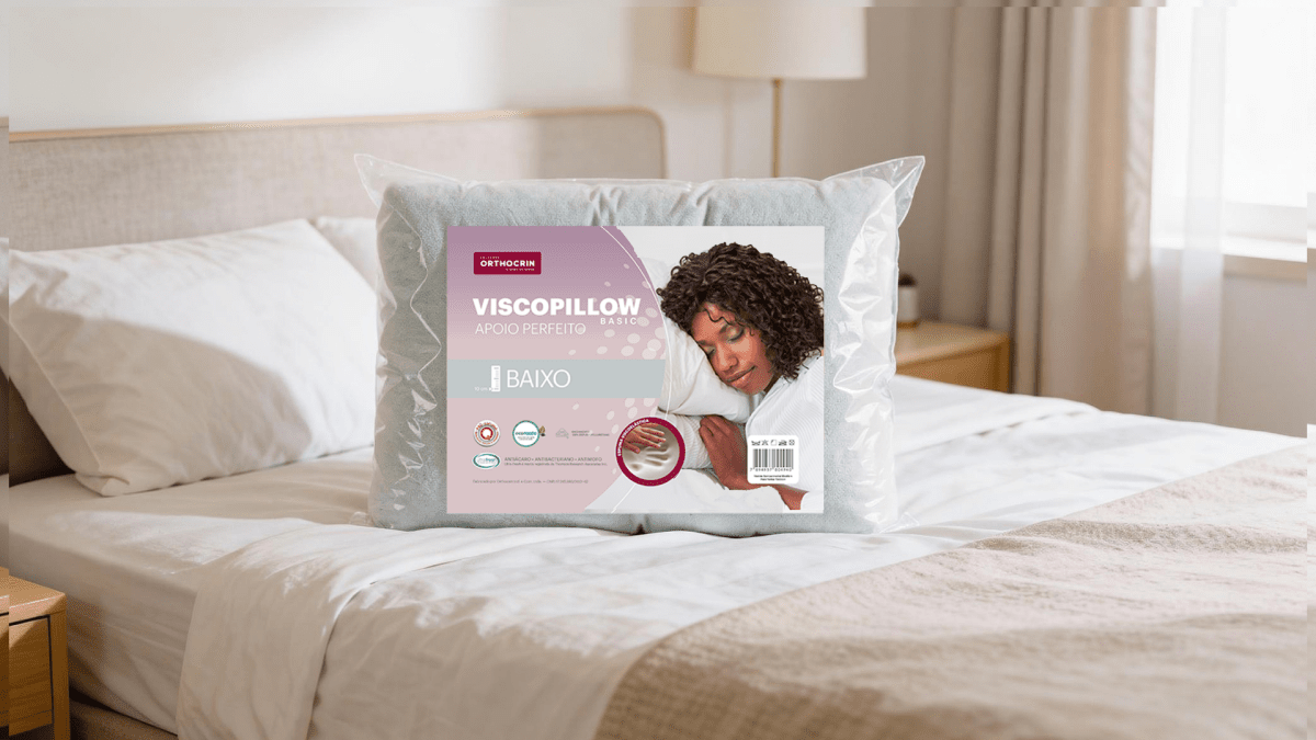 Travesseiro Espuma Viscoelástica Viscopillow Basic - Orthocrin