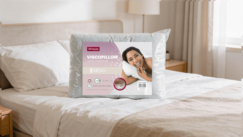Travesseiro Espuma Viscoelástica Viscopillow Médio - Orthocrin