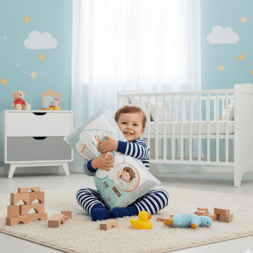 Travesseiro Infantil Bebê Meu Primeiro Orthocrin Visco 35x55x4 - Orthocrin