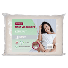 Travesseiro NASA Visco Soft Basic 45x65x10 - Orthocrin