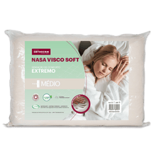 Travesseiro NASA Visco Soft Médio 48x68x12 - Orthocrin