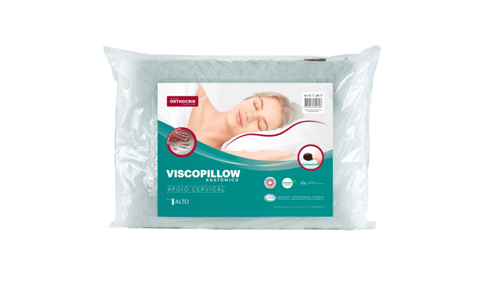 Travesseiro Viscopillow Anatômico Ortopédico Cervical - Orthocrin